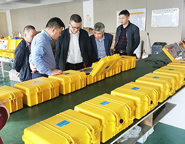 溫州市科技局黨委副書記、副局長朱勇敏一行走訪科暢調(diào)研工作的新聞圖片